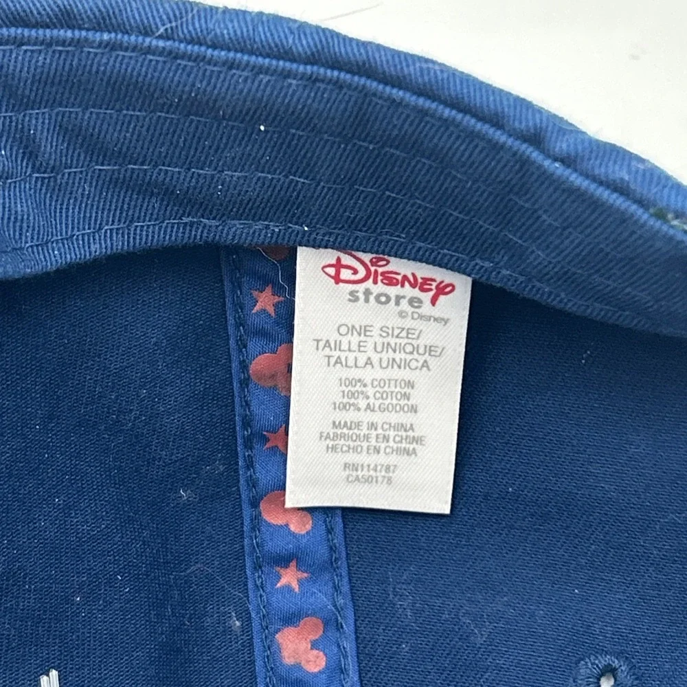 Disney Patriotic Mickey Mouse Stars & Stripes Baseball Cap Trucker Navy Slide OS